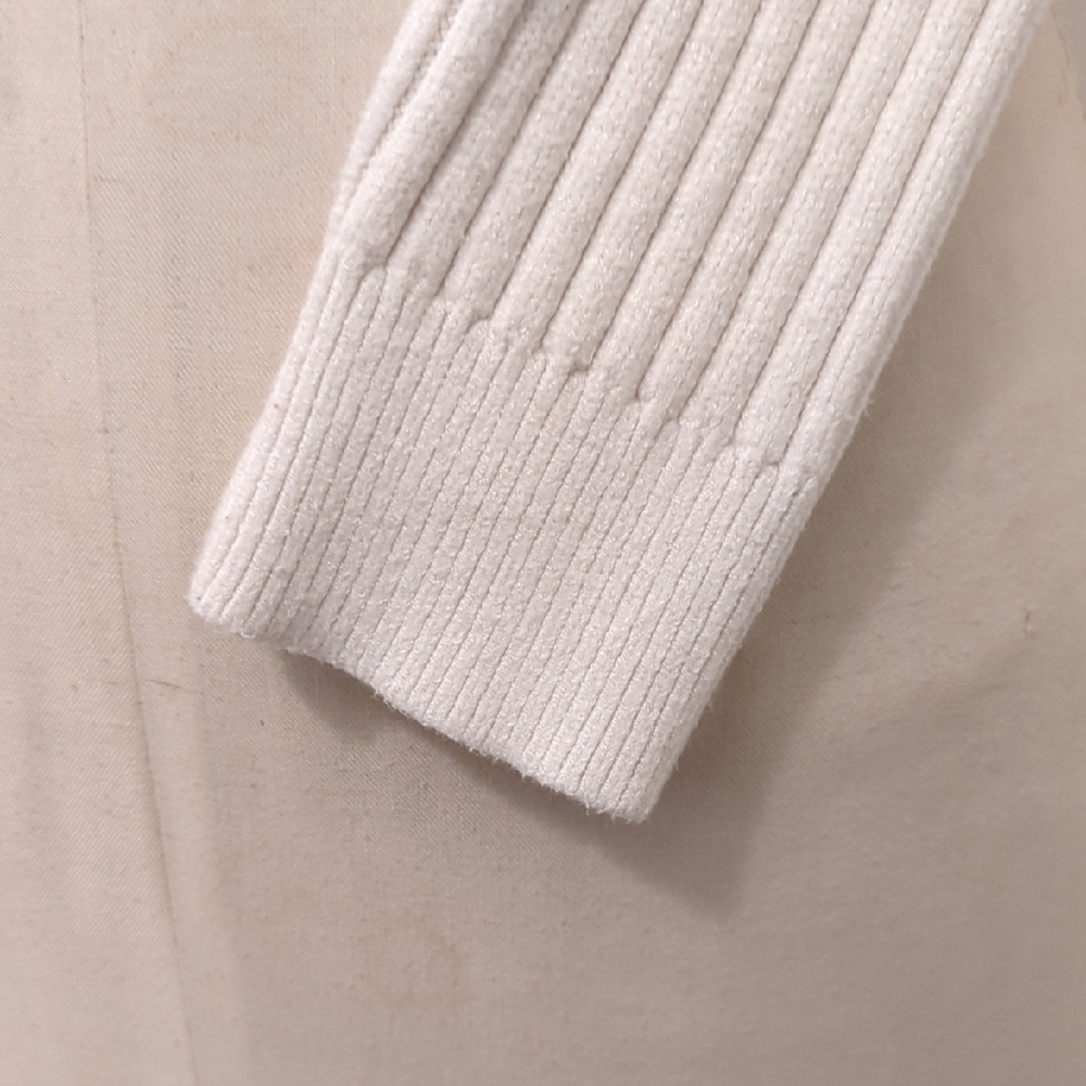 Wild Fable White Ribbed Sweater - Picture 5 of 6